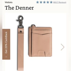 Andar denner wallet color blush